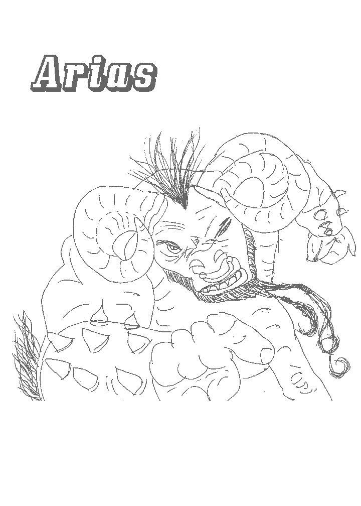 coloriage chaotic arias